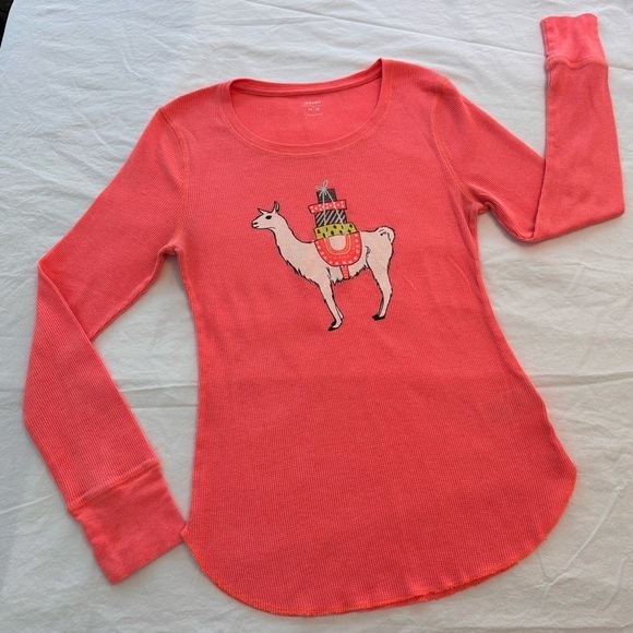 Old Navy Thermal Pajama Top Size Medium - Picture 4 of 9